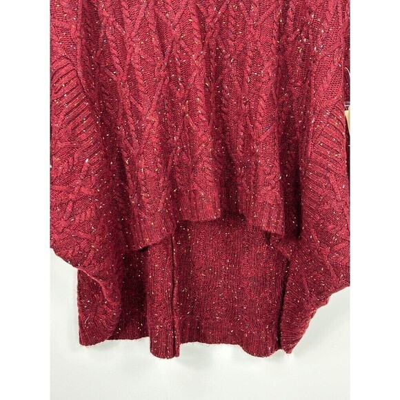 New St Johns Bay Women Sz XXL Maroon Red Sweater Short Dolman Sleeve Pullover E4 - Picture 7 of 12